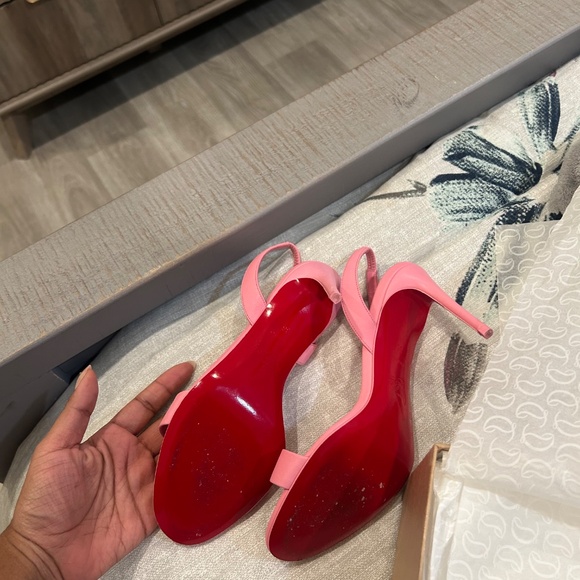 Pink RED BOTTOMS - Picture 3 of 4